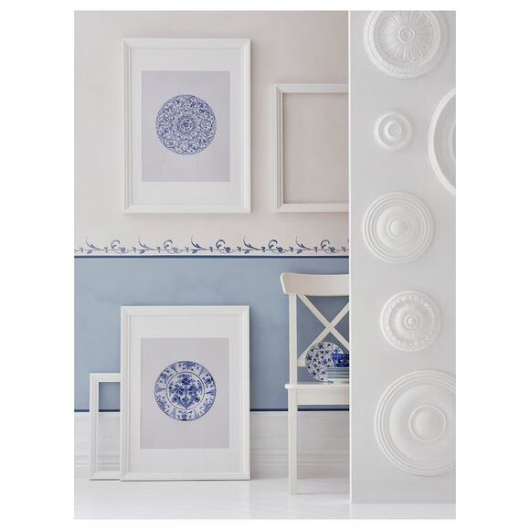 IKEA Bild Decorative Blue Dish Poster Wall Art - Picture 5 of 5